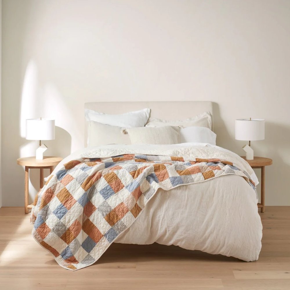 Coyuchi Ashbury Organic Quilt, Full/Queen